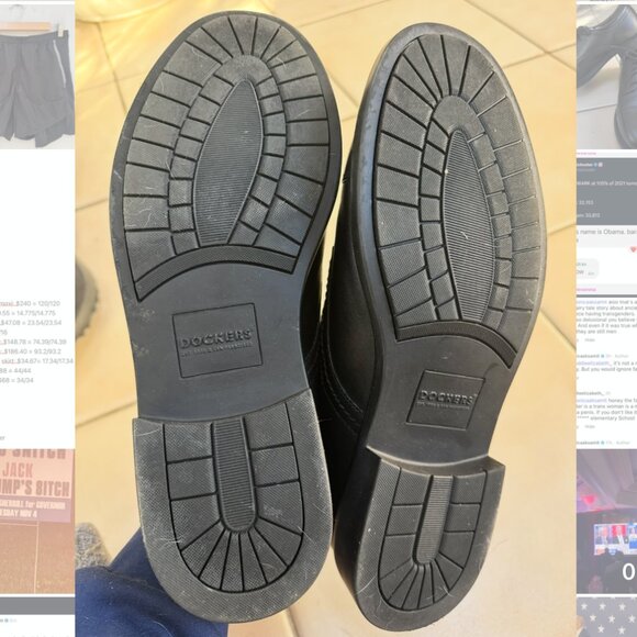 BRAND NEW Dockers Black Cap Toe Oxford in Size 10 - Picture 7 of 8